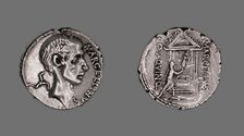 Denarius (Coin) Portraying Marcus Claudius Marcellus, 50-49 BCE, issued by Roman Republic, P. Cornel Creator: Unknown