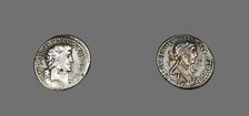 Denarius (Coin) Portraying Mark Antony and Queen Cleopatra VII, 37-33 BCE, issued by Mark Antony. Creator: Unknown