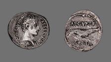 Denarius (Coin) Portraying Octavian, 28 BCE, issued by Octavian. Creator: Unknown