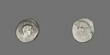 Denarius (Coin) Portraying Octavian, 41 BCE. Creator: Unknown