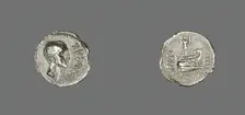 Denarius (Coin) Portraying Ahenobarbus, 41 BCE. Creator: Unknown