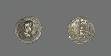 Denarius (Coin) Portraying Emperor Caracalla, 201-206. Creator: Unknown