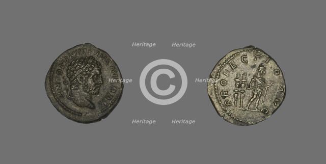 Denarius (Coin) Portraying Emperor Caracalla, 213. Creator: Unknown.