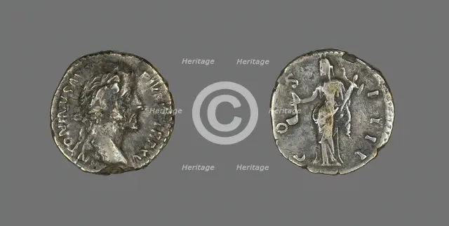 Denarius (Coin) Portraying Emperor Antoninus Pius, 151-152. Creator: Unknown.