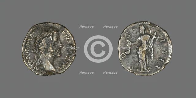 Denarius (Coin) Portraying Emperor Antoninus Pius, 151-152. Creator: Unknown.
