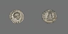Denarius (Coin) Portraying Emperor Antoninus Pius, 176-180, struck by Marcus Aurelius. Creator: Unknown