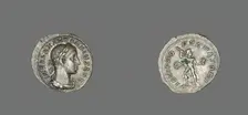 Denarius (Coin) Portraying Emperor Alexander Pius, 231-235. Creator: Unknown