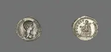 Denarius (Coin) Portraying Emperor Geta, 199-204. Creator: Unknown
