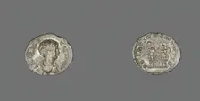 Denarius (Coin) Portraying Emperor Geta, 200-202. Creator: Unknown
