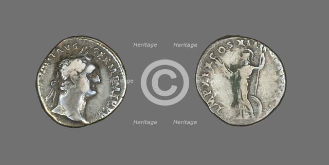 Denarius (Coin) Portraying Emperor Domitian, 88-89. Creator: Unknown.