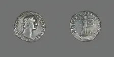 Denarius (Coin) Portraying Emperor Domitian, 91. Creator: Unknown