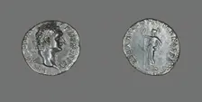 Denarius (Coin) Portraying Emperor Domitian, 93-94. Creator: Unknown