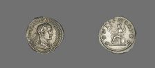 Denarius (Coin) Portraying Emperor Elagabalus, 218-222. Creator: Unknown