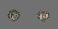 Denarius (Coin) Portraying Emperor Hadrian, 134-138. Creator: Unknown