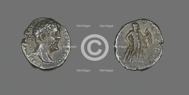 Denarius (Coin) Portraying Emperor Septimius Severus, 197. Creator: Unknown.