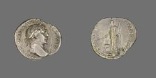 Denarius (Coin) Portraying Emperor Trajan, 98-117. Creator: Unknown