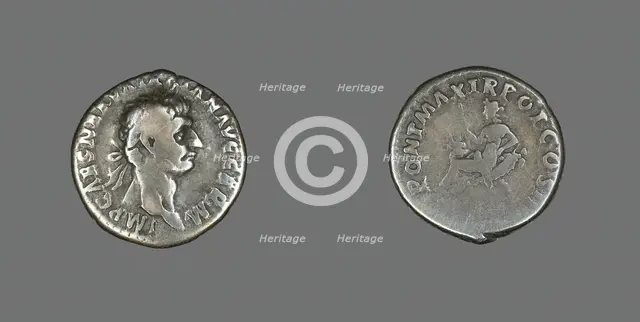 Denarius (Coin) Portraying Emperor Trajan, 98-99. Creator: Unknown.
