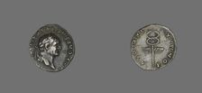 Denarius (Coin) Portraying Emperor Vespasian, 74. Creator: Unknown