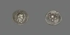 Denarius (Coin) Portraying Emperor Vespasian, 80-81. Creator: Unknown