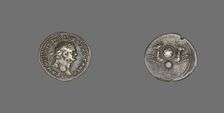 Denarius (Coin) Portraying Emperor Vespasian, 80-81. Creator: Unknown
