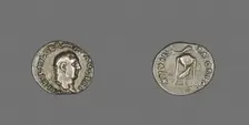 Denarius (Coin) Portraying Emperor Vitellius, 69 (late April-December). Creator: Unknown