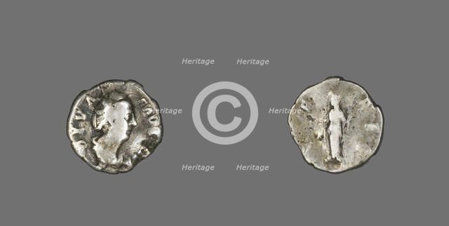 Denarius (Coin) Portraying Empress Faustina the Elder, 141. Creator: Unknown.