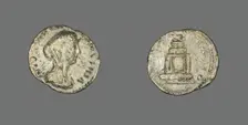 Denarius (Coin) Portraying Empress Faustina the Younger, 176-180. Creator: Unknown