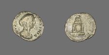 Denarius (Coin) Portraying Empress Faustina the Younger, 176-180. Creator: Unknown