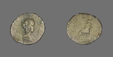 Denarius (Coin) Portraying Empress Julia Domna, 211-217. Creator: Unknown