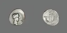 Denarius (Coin) Portraying Julius Caesar, 43 BCE. Creator: Unknown