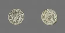Denarius (Coin) Portraying the Emperor Maximus, late 235-early 236. Creator: Unknown