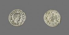 Denarius (Coin) Portraying the Emperor Maximus, late 235-early 236. Creator: Unknown