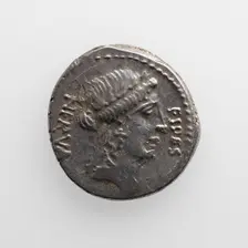 Denarius of Aulus Licinus Nerva, 47 B.C. Creator: Unknown