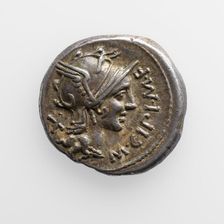 Denarius of M. Cipius, 115-114 B.C. Creator: Unknown