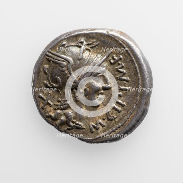 Denarius of M. Cipius, 115-114 B.C. Creator: Unknown.