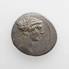 Denarius of T. Carisius, about 46 B.C. Creator: Unknown