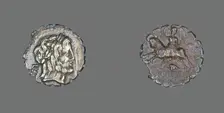 Denarius Serratus (Coin) Depicting the God Jupiter, about 81 BCE. Creator: Unknown