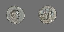 Denarius Serratus (Coin) Depicting the Goddess Diana, about 81 BCE. Creator: Unknown