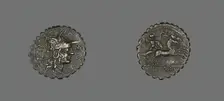Denarius Serratus (Coin) Depicting the Goddess Roma, 118 BCE. Creator: Unknown