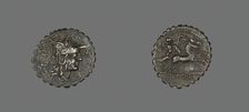 Denarius Serratus (Coin) Depicting the Goddess Roma, 118 BCE. Creator: Unknown