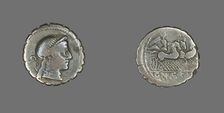 Denarius Serratus (Coin) Depicting the Goddess Venus, about 79 BCE. Creator: Unknown