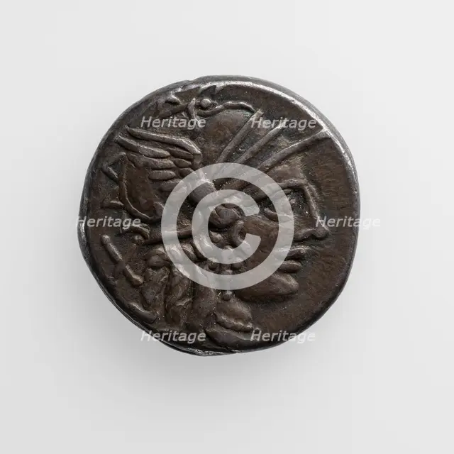 Denarius with C. Plutius, 121 B.C. Creator: Unknown.