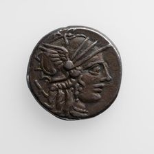 Denarius with C. Plutius, 121 B.C. Creator: Unknown