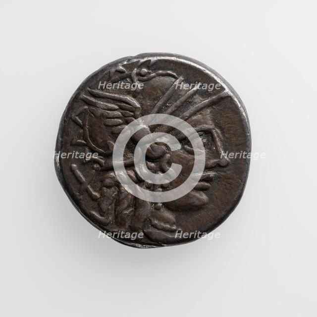 Denarius with C. Plutius, 121 B.C. Creator: Unknown.