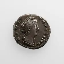 Denarius with Faustina the Elder, after 141. Creator: Unknown