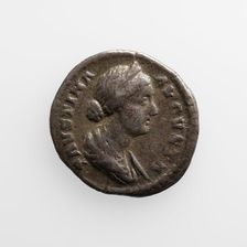 Denarius with Faustina the Younger, A.D. 130-175. Creator: Unknown