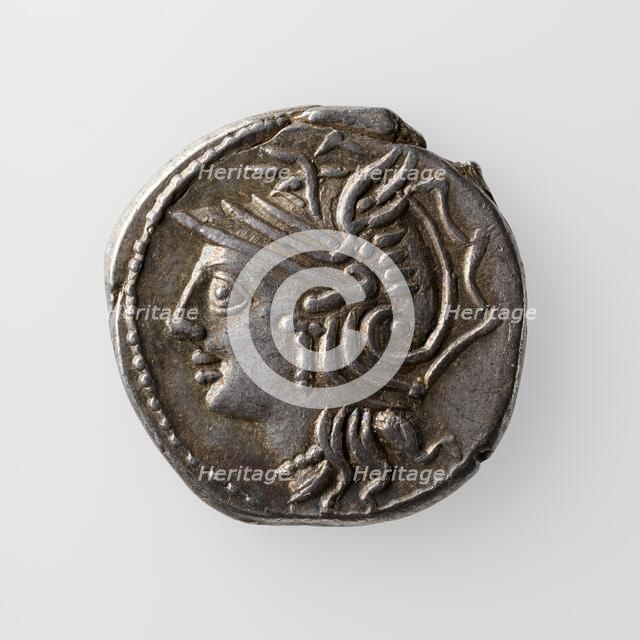 Denarius with L. Appuleius Saturninus, 104 B.C. Creator: Unknown.