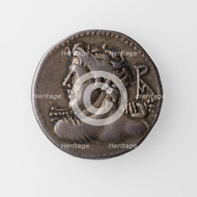 Denarius with L. Caesi, 112-111 B.C. Creator: Unknown.
