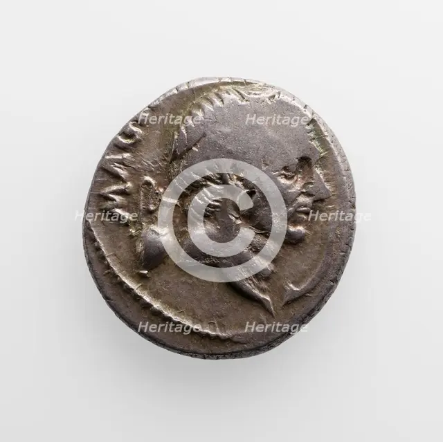 Denarius with Pompey, 48 B.C. Creator: Unknown.