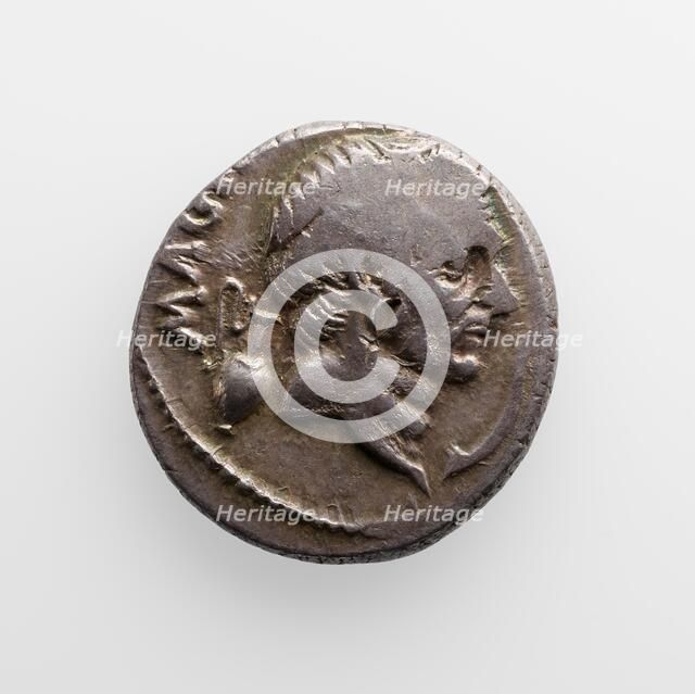 Denarius with Pompey, 48 B.C. Creator: Unknown.